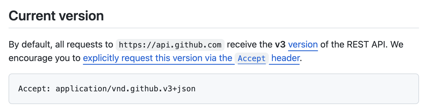 GitHub version documentation