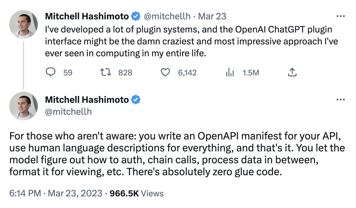 Tweet from Mitchell Hashimoto