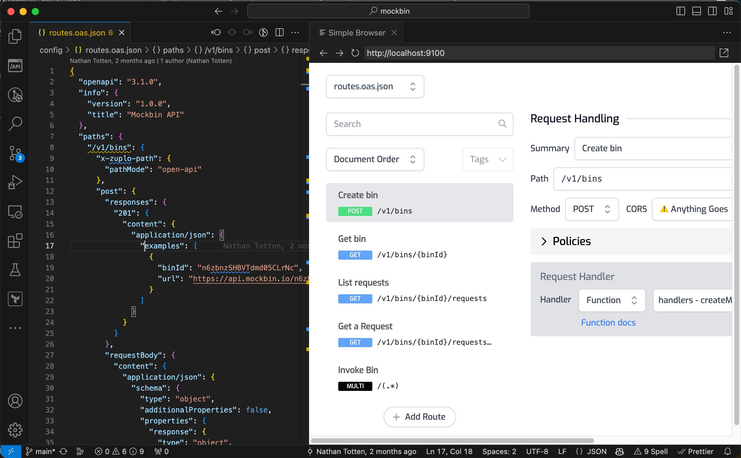 VS Code with Simple Browser