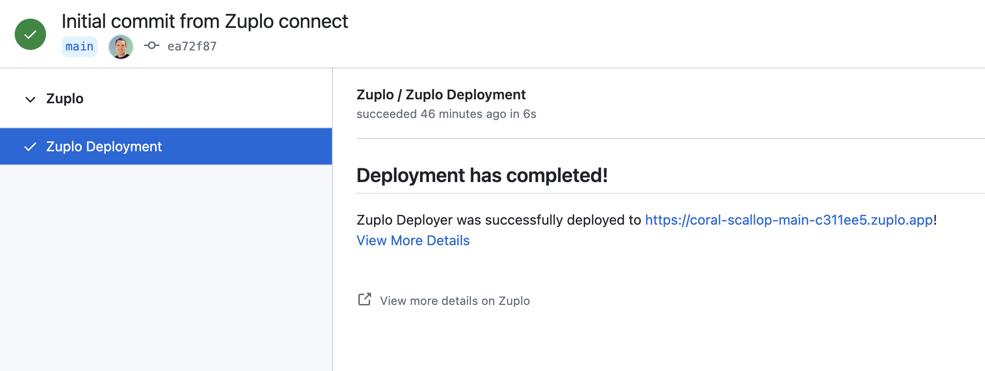 Zuplo deployer result