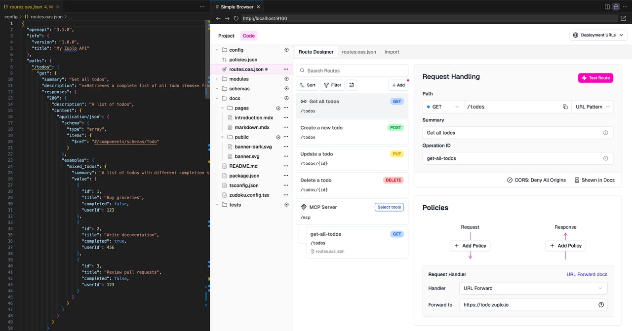 VS Code with Simple Browser
