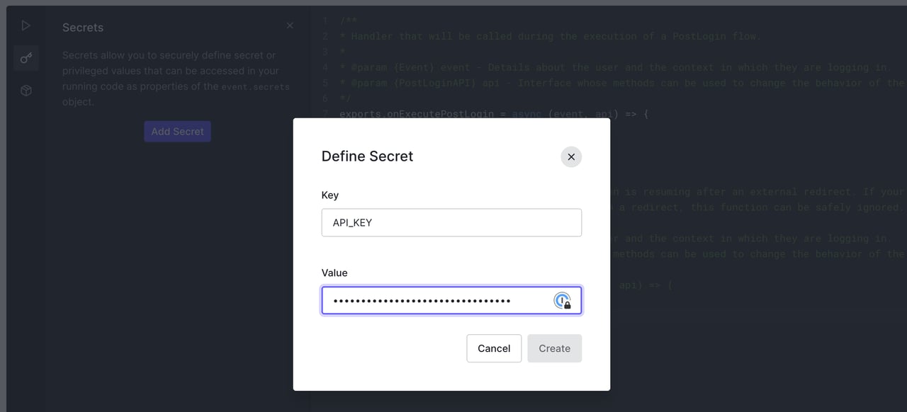 Define a secret