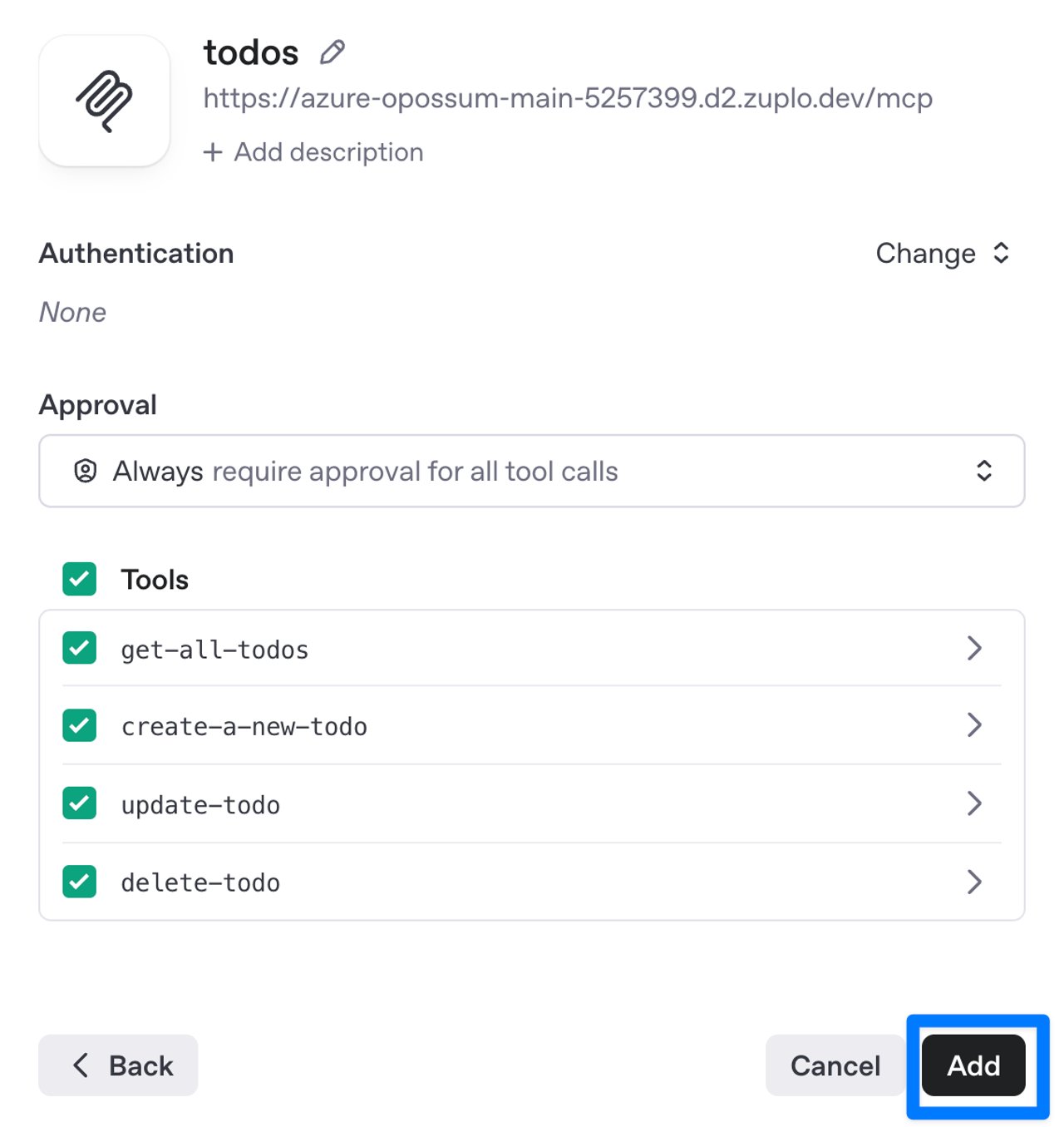 Add tools