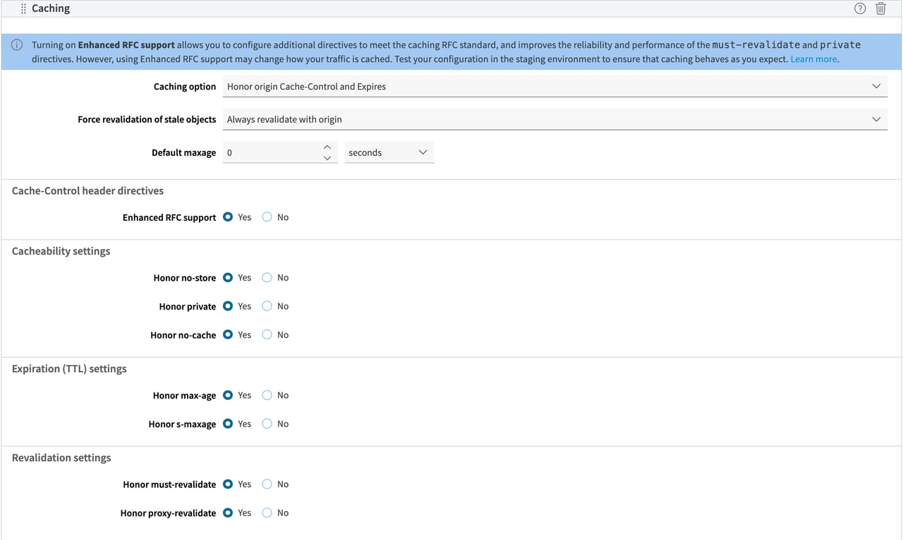 Dev portal caching behavior