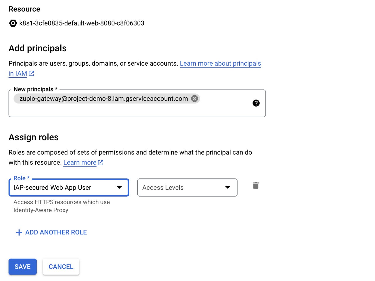 Add principals