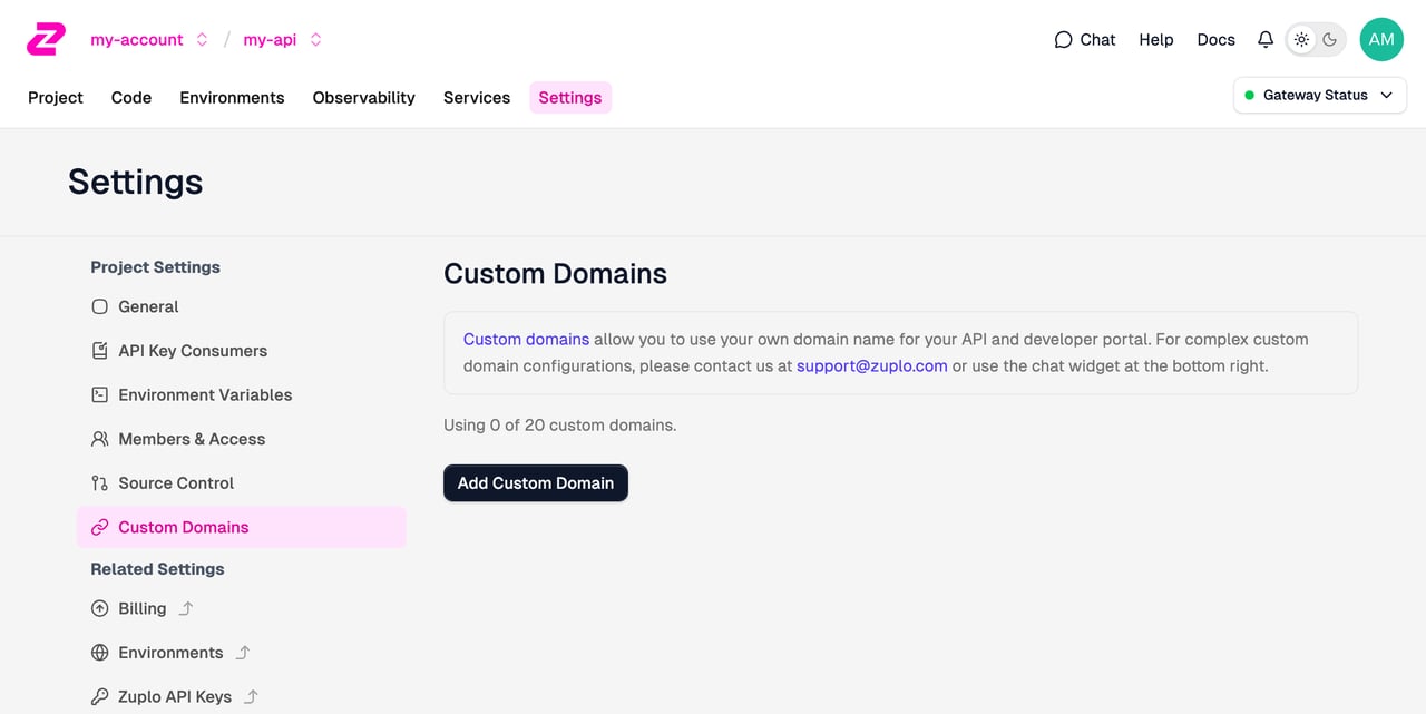 Custom Domain