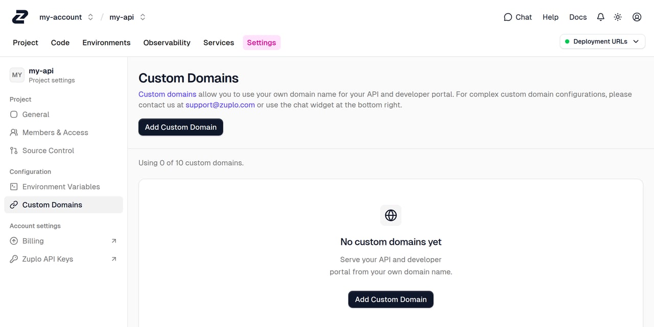 Custom Domain