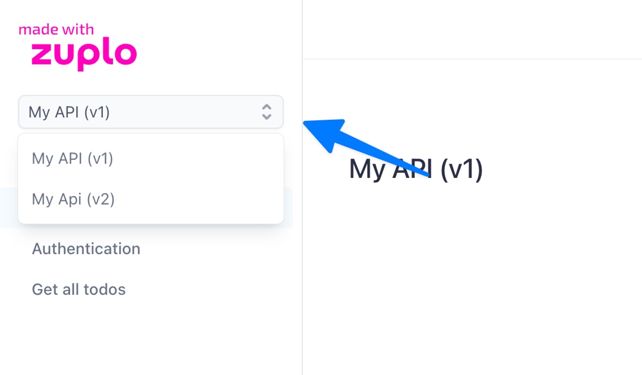 Multiple APIs in docs