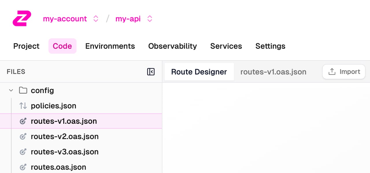 Multiple OpenAPI files