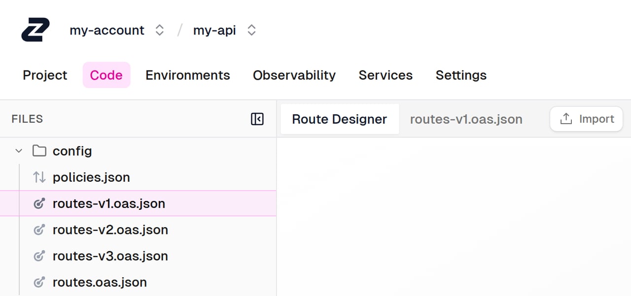 Multiple OpenAPI files
