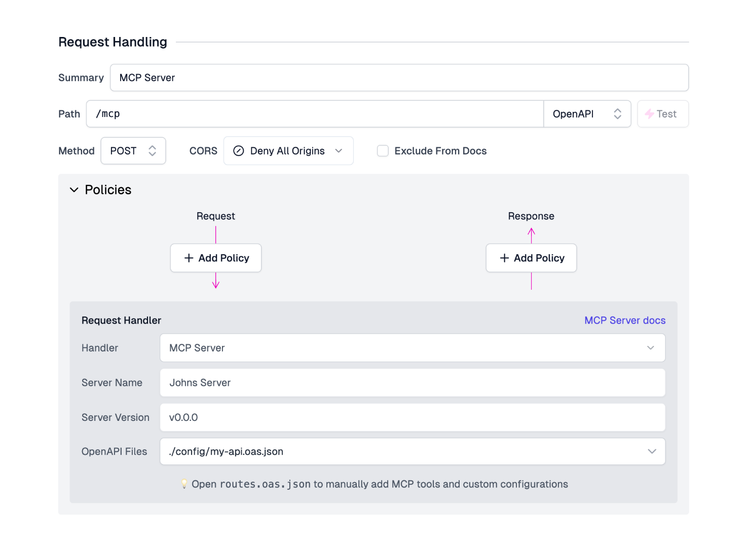 MCP Server Handler Portal