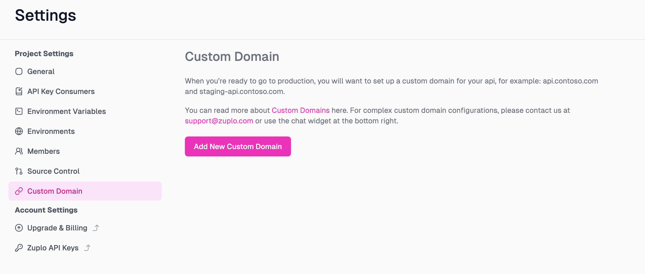 Custom Domain