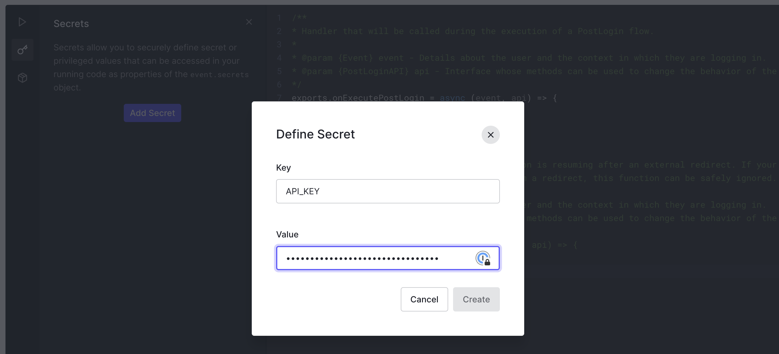 Define a secret