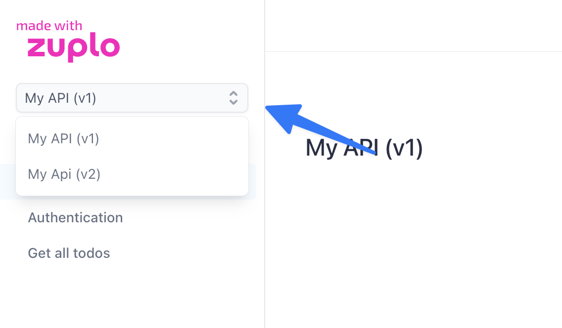 Multiple APIs in docs