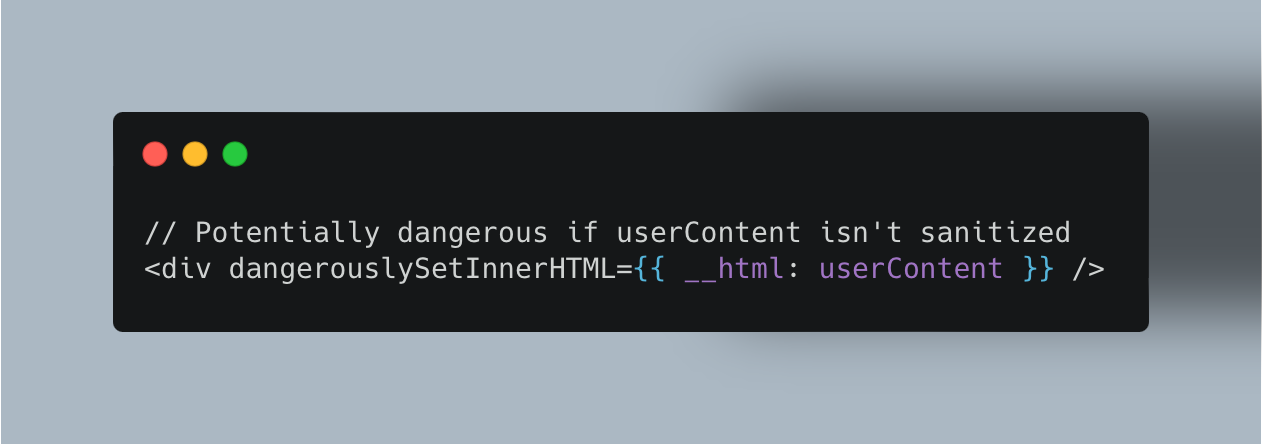 dangerouslysetinnerhtml trap