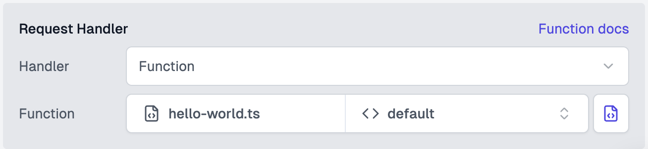 function handler