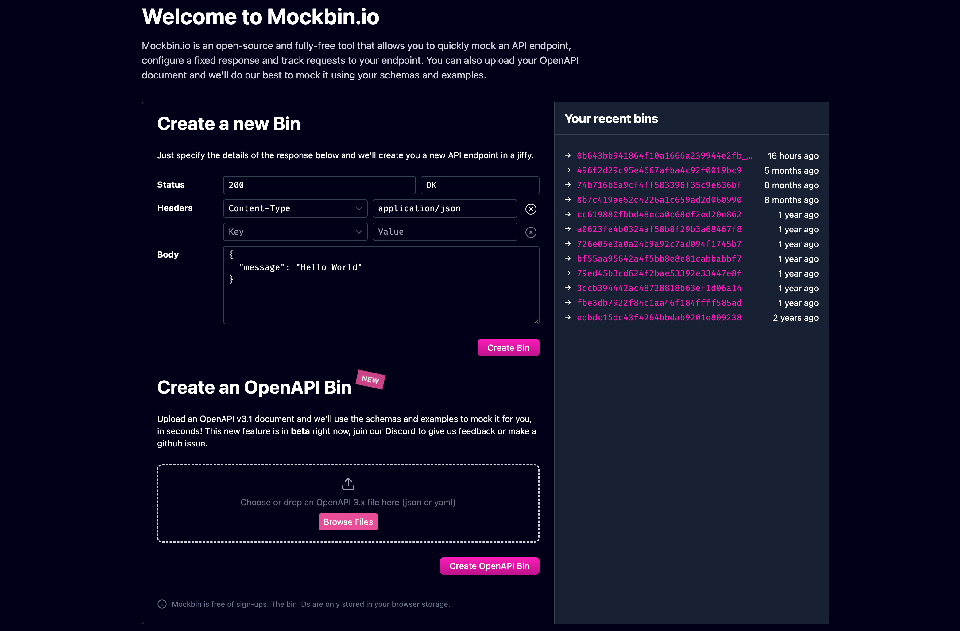 Mockbin